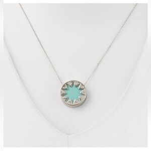 House of Harlow Silver and Turquoise Sunbeam Necklace